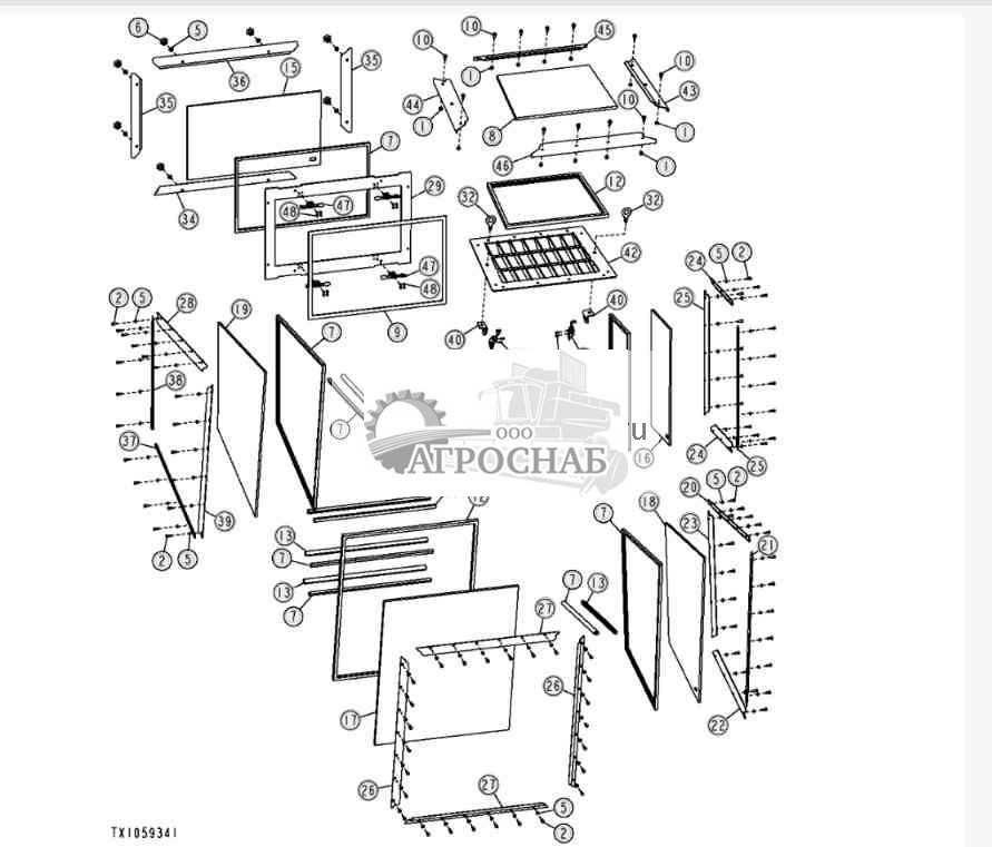 Окна и люк кабины 